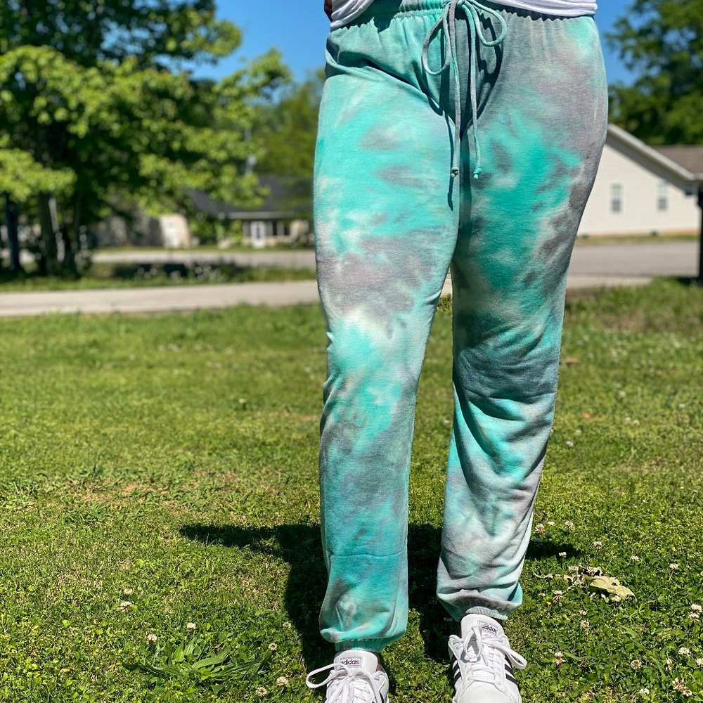 Mint Tie Dye Joggers